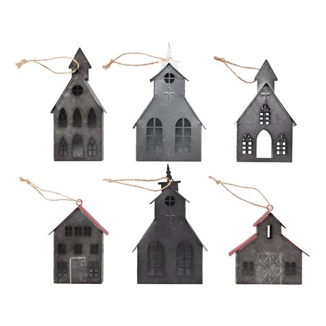 tiny metal house christmas decoration|Amazon.com: Christmas Metal Houses.